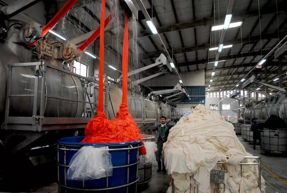 Picture 4 of What are the dangers of fabric dyeing water?