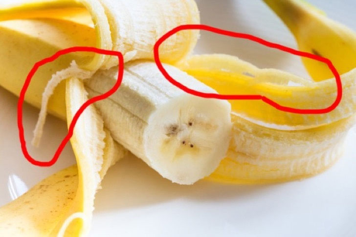 Picture 1 of What are the 'golden threads' on bananas that make me 'crazy' when eating?