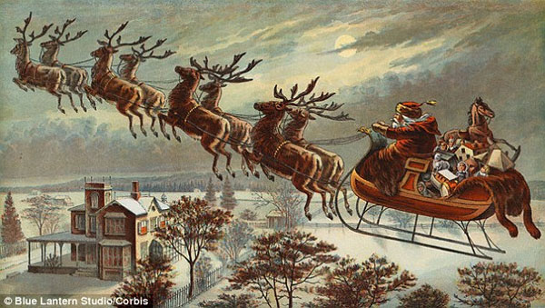 Picture 1 of What does Santa need to overcome to get Christmas gifts?