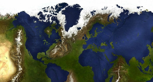 Picture 1 of What happens if the ocean changes its position for the land?