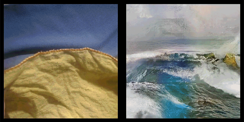 Picture 1 of What happens when the AI ​​looks at things through images of waves, flowers and fire?