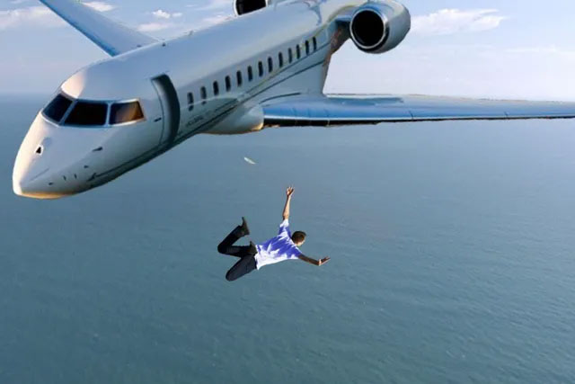 Picture 2 of What happens when you fall free from an airplane at an altitude of thousands of meters?