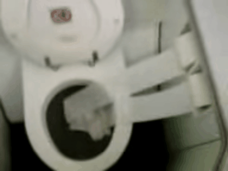 Picture 3 of What happens when you press the toilet flush button on the plane?