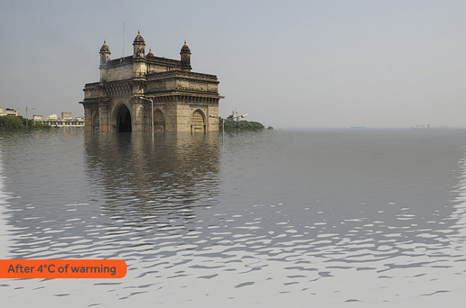 Picture 10 of What if cities rise to 4 degrees Celsius?