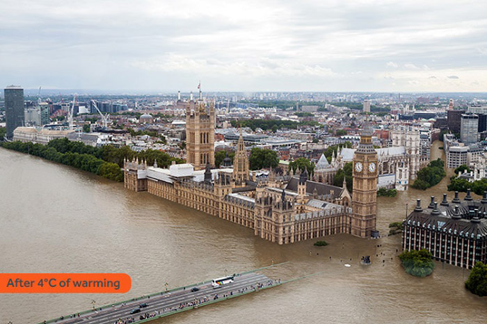 Picture 8 of What if cities rise to 4 degrees Celsius?