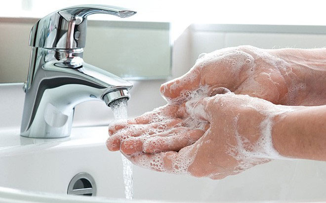 Picture 1 of Whether you go heavy, go lightly or go to the bathroom to look in the mirror, you should wash your hands