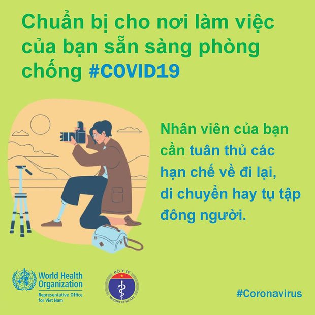 Picture 8 of WHO collaborates with the Ministry of Health to provide necessary precautions when working to prevent Covid-19