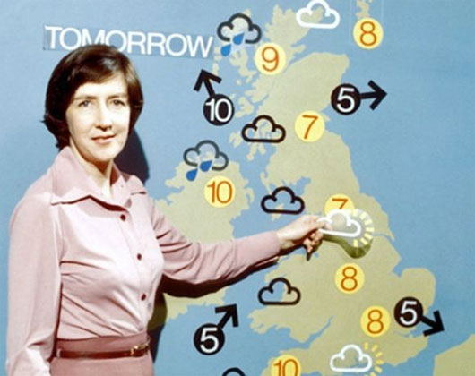 Picture 2 of Who designed the modern weather forecast icons?