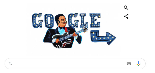 Picture 2 of Who is BB King and what is Google celebrating today?