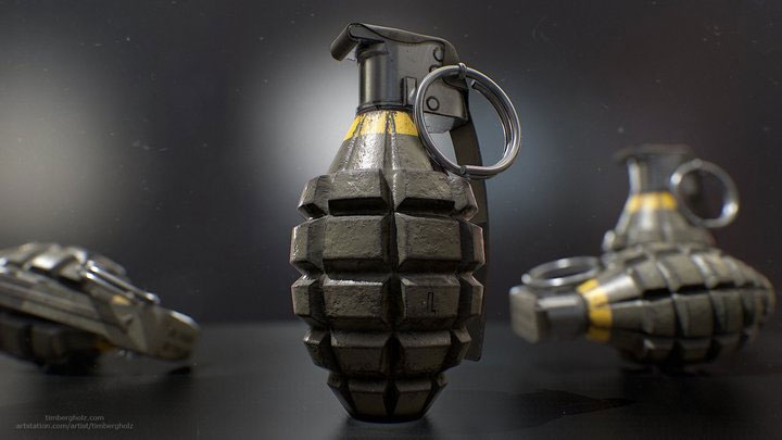 Picture 1 of Why are old grenades grooved while some are completely sleek?