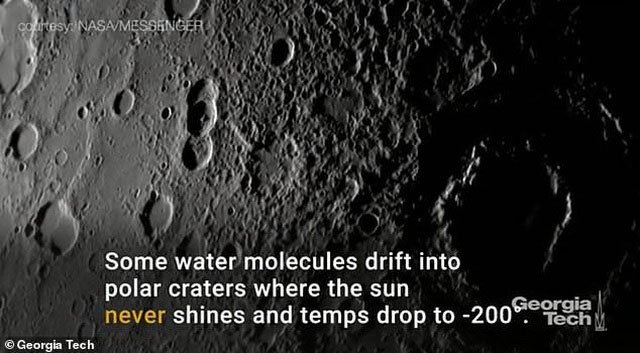 Picture 2 of Why do ice forms on Mercury despite temperatures up to 400 degrees Celsius?
