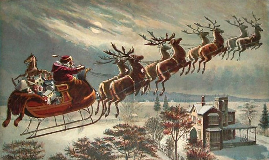 Picture 1 of Why do Santa's reindeer know how to fly?