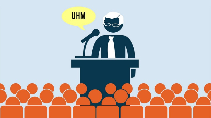 Picture 1 of Why do we still keep the habit of 'at' or 'um' unconscious in communication?