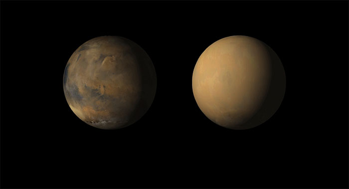 Picture 1 of Why does Mars no longer have water?  Huge dust towers on the planet may hide the answer!