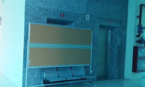 Picture 2 of Why is the elevator door open when there is no cabin?