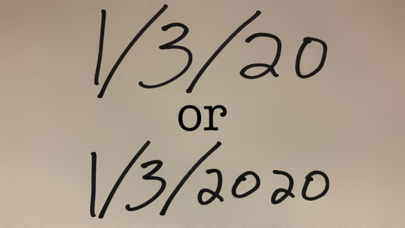 Picture 1 of Why should not write 2020 into 20?