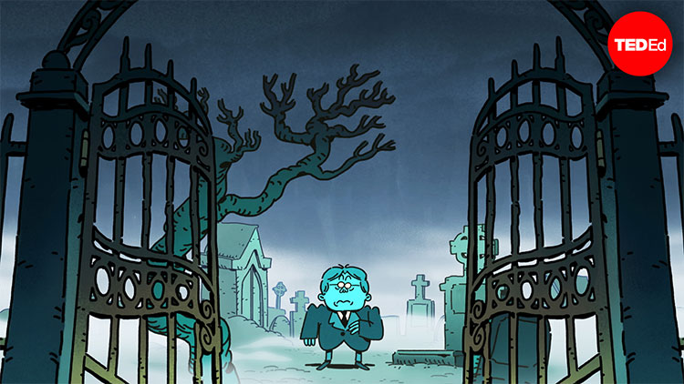 Picture 1 of Why was the cemetery in Europe crowded with people back and forth, now murky and murky?