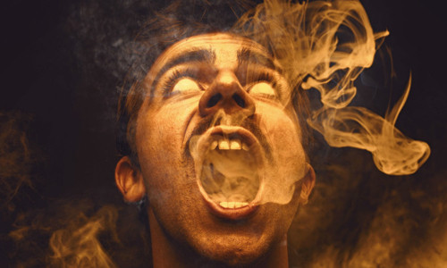 Picture 1 of 'Wick fiber effect' in the phenomenon of people burning themselves into ash