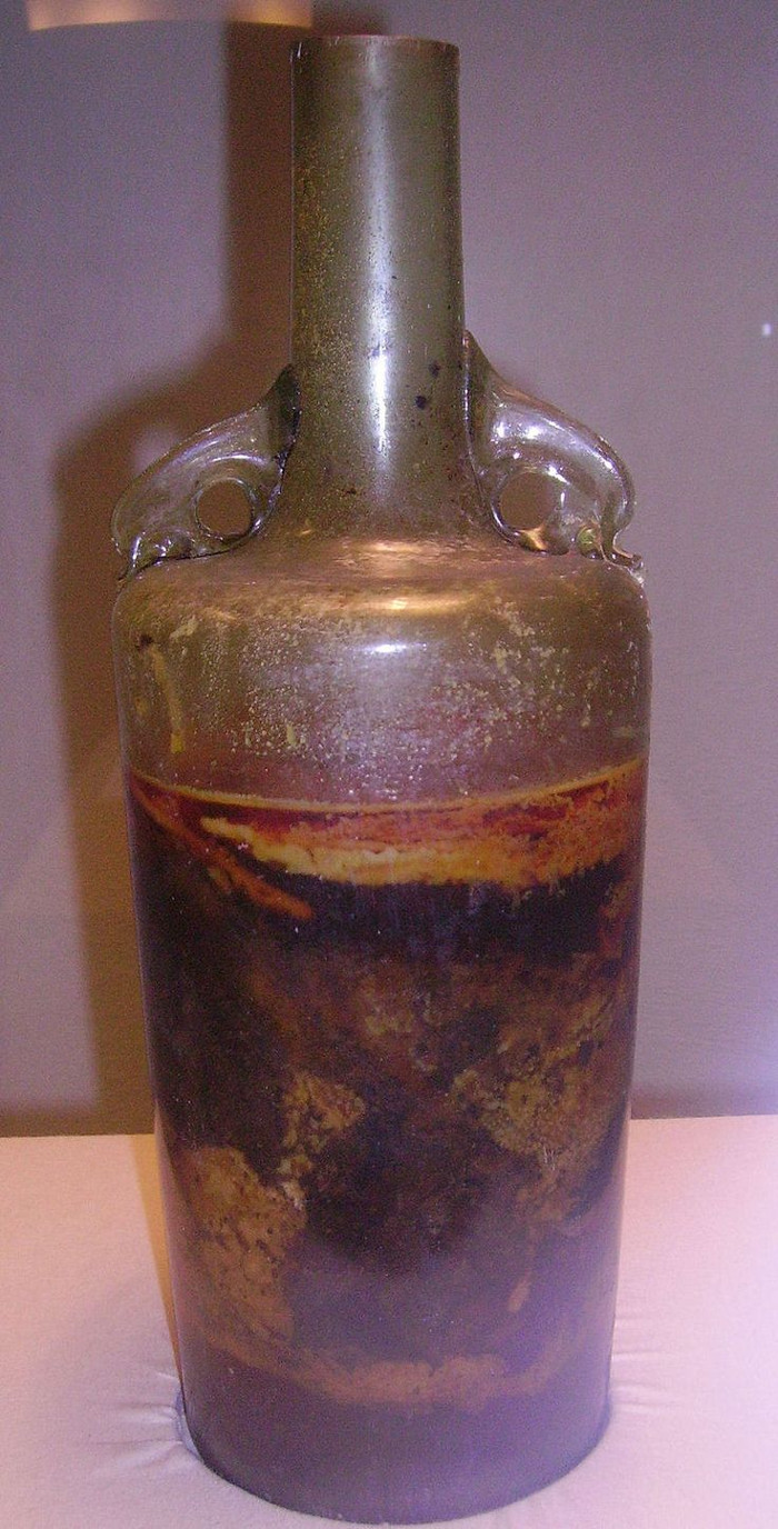 Picture 1 of Wine bottles over 1,600 years no scientist dared to open