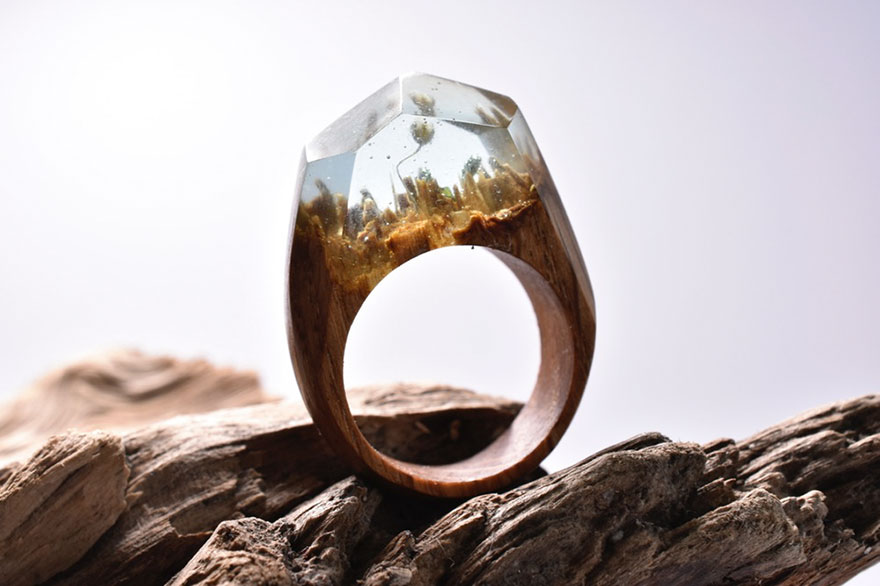 Picture 11 of Wooden rings collect the world inside