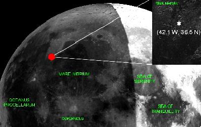 100 explosions on the moon
