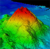 100 million year old volcano under the Pacific Ocean