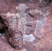 10,000 year old painting on a cave in Brazil
