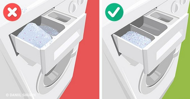 11 errors using washing machines in most families