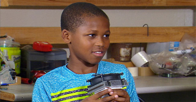 11-year-old boy invented a device to detect abandoned children in the car