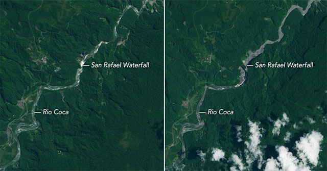 150m high waterfall disappears due to the death pit