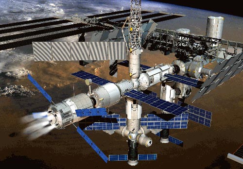 16 countries 'capital contribution' to set up an International Space Station