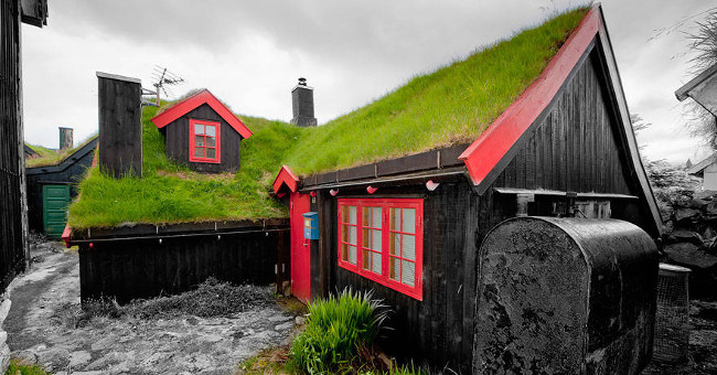 20 beautiful green roofs like in fairy tales in Scandinavia