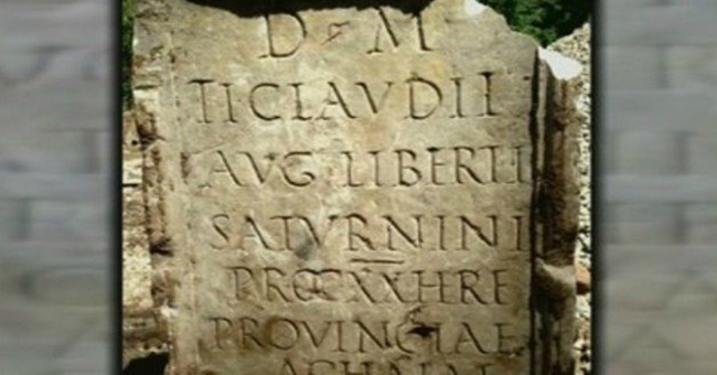 2000-year-old Roman tombstone was found in New York