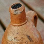 200-year-old mineral water bottle