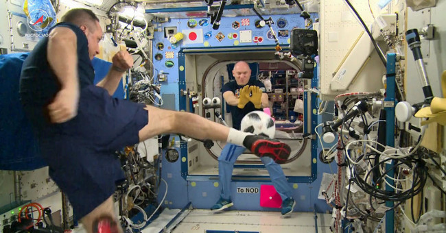 2018 World Cup ball is brought from the universe to Earth