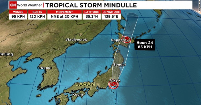 3 consecutive storms hit Japan