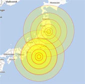 30 earthquakes shook the island of Japan