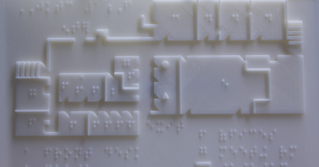 3D print map for visually impaired people