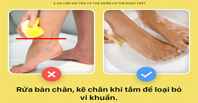 5 mistakes in bathing can make your body cry