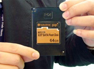 64 GB flash device threatens the existence of a hard drive