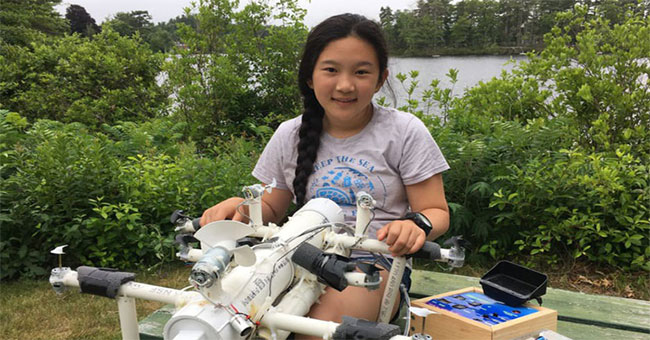6th grade student invented robot
