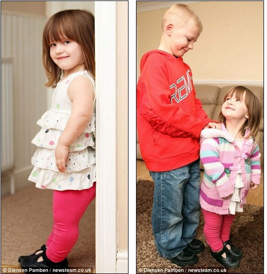 6-year-old little girl like a doll