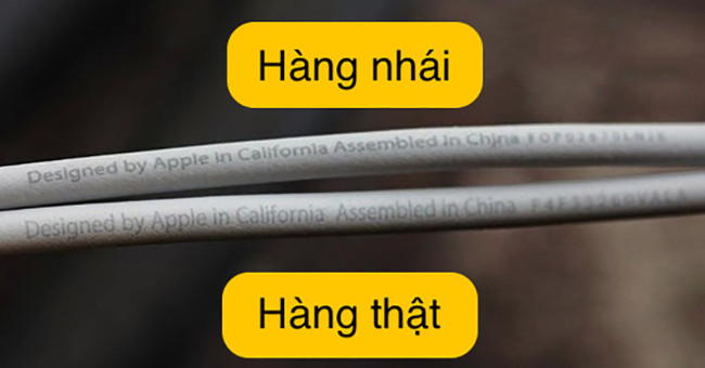 8 signs to distinguish genuine iPhone cable and fake
