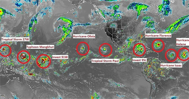 9 storms occur at the same time, experts warn of 'abnormal'