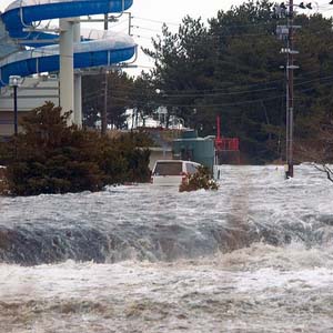 A 10-meter tsunami hit Japan
