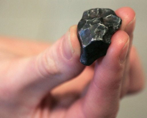 A 4.5 billion year meteorite pierced the ceiling
