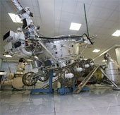 A close-up of the Soviet antiques moon explorer