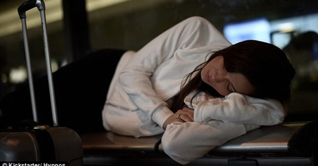 A hat with a matching pillow and a pillow to sleep anywhere