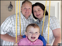 A mother gives birth from eggs saved in Hurricane Katrina