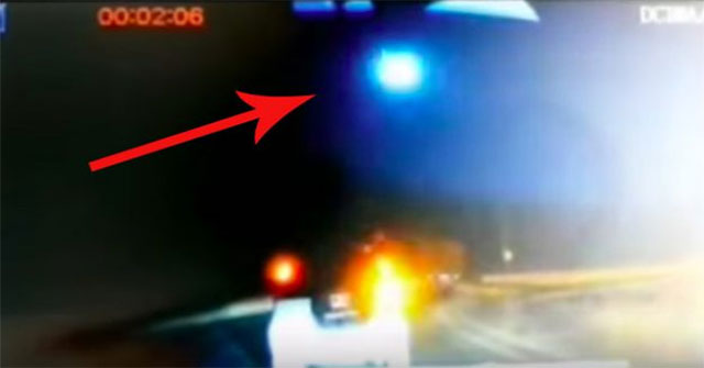 A mysterious fireball appeared in the sky of China